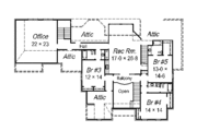 European Style House Plan - 5 Beds 5.5 Baths 5262 Sq/Ft Plan #329-324 