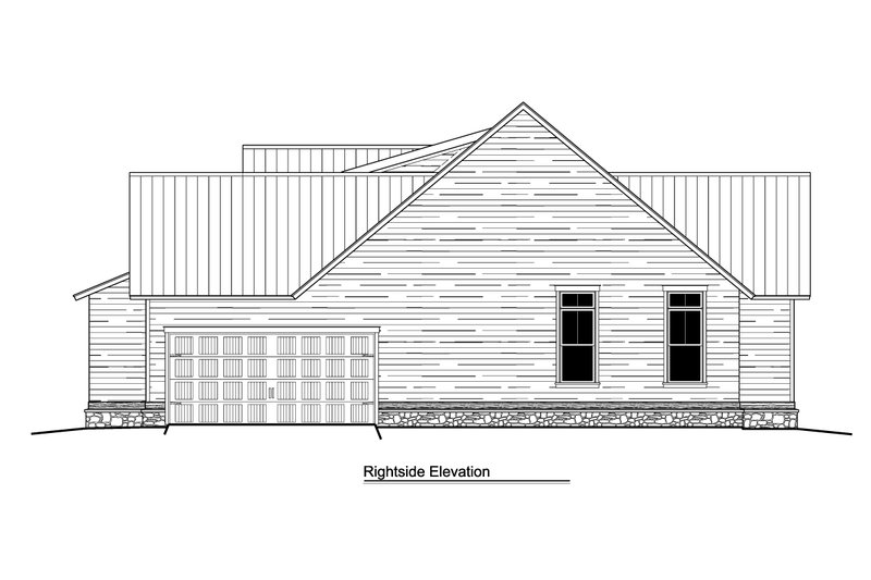 Architectural House Design - Exterior - Other Elevation 3 for Ranch House Plan #1081-3 - 3 bed, 2.5 bath