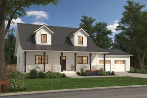 Farmhouse Exterior - Front Elevation Plan #497-9