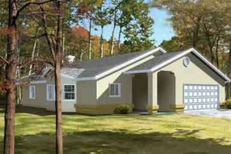 House Design - Mediterranean Exterior - Front Elevation Plan #1-1367