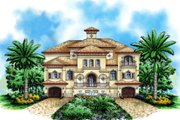Mediterranean Style House Plan - 4 Beds 5.1 Baths 9329 Sq/Ft Plan #27-529 
