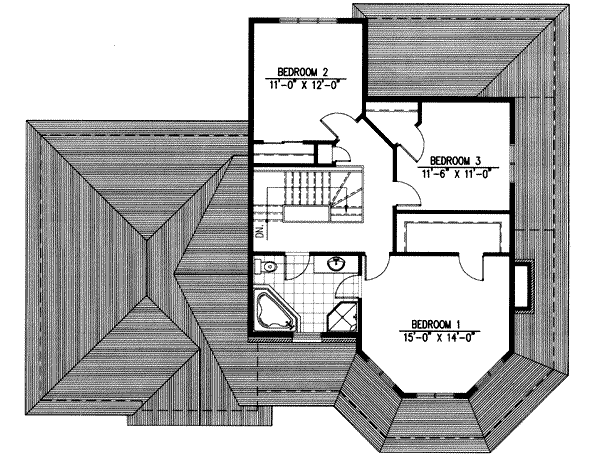 Victorian Floor Plan - Upper Floor Plan #138-162
