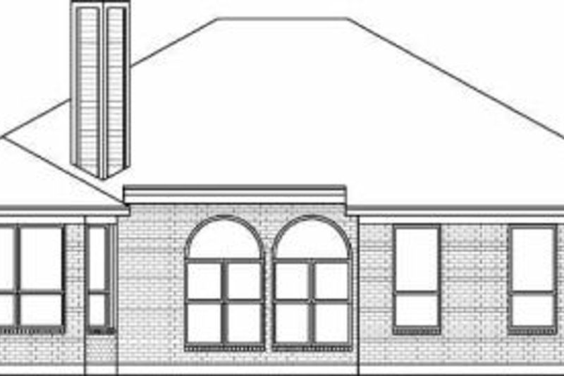 Dream House Plan - Exterior - Rear Elevation for Traditional House Plan #84-124 - 4 bed, 2 bath