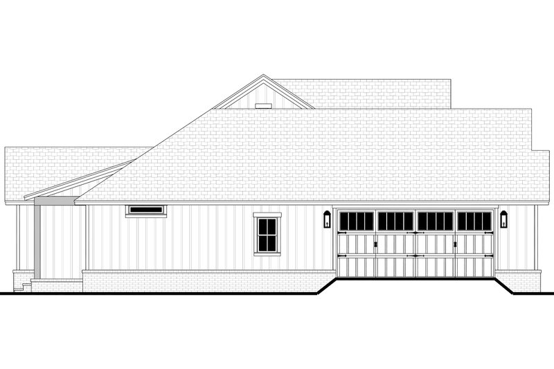 House Design - Exterior - Other Elevation for Farmhouse House Plan #430-377 - 4 bed, 2.5 bath