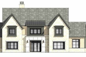 Exterior - Front Elevation 6 for Tudor House Plan #1096-184 - 4 bed, 4.5 bath