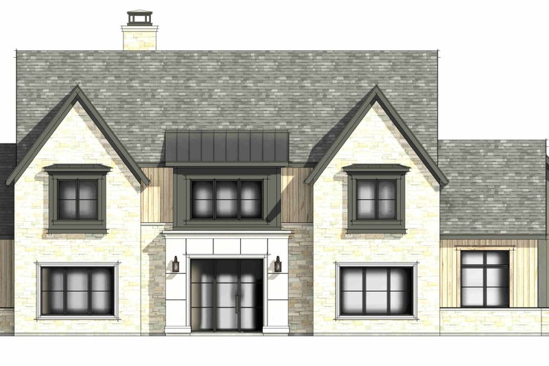 House Design - Exterior - Front Elevation 6 for Tudor House Plan #1096-184 - 4 bed, 4.5 bath