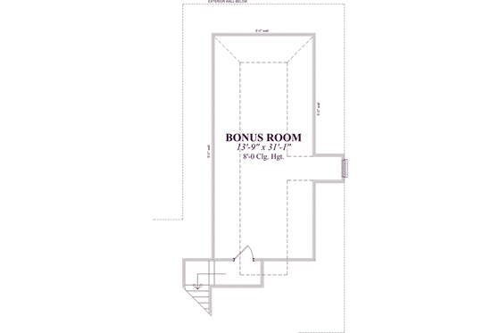 Floor Plan - Other Floor for Southern House Plan #63-107 - 4 bed, 2.5 bath