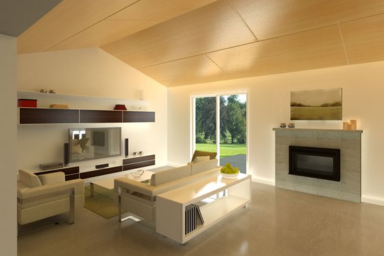 Interior - Family Room for Ranch House Plan #497-50 - 3 bed, 2 bath