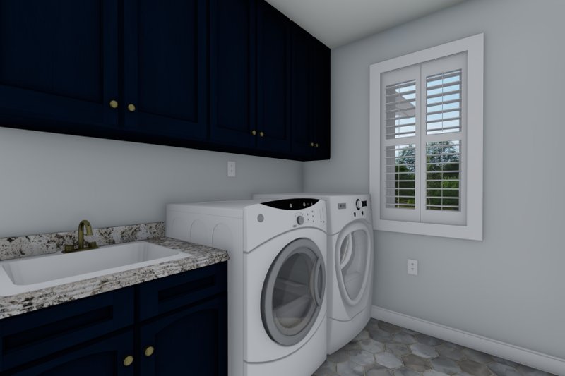 House Plan Design - Interior - Laundry for Traditional House Plan #1060-32 - 5 bed, 3.5 bath
