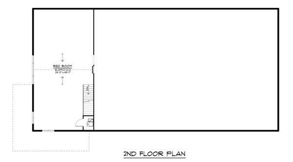 Barndominium Floor Plan - Upper Floor Plan #1064-320