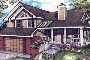 Traditional Exterior - Front Elevation Plan #320-296