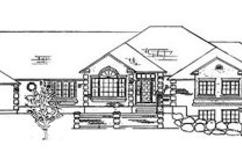 Architectural House Design - European Exterior - Front Elevation Plan #5-177