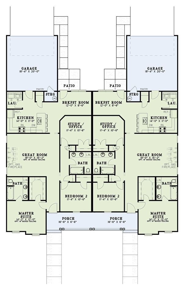 Home Plan - Country Floor Plan - Main Floor Plan #17-3159