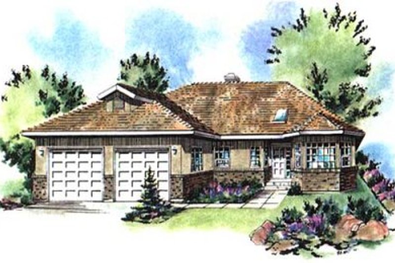 Architectural House Design - Traditional Exterior - Front Elevation Plan #18-9322