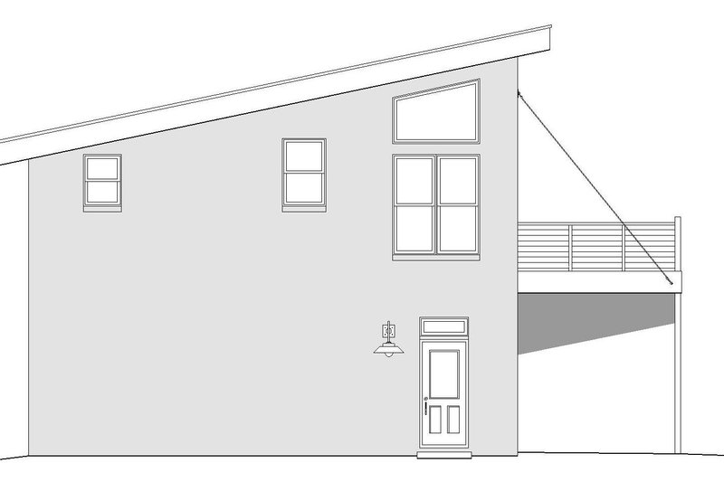 Architectural House Design - Exterior - Other Elevation for Contemporary House Plan #932-95 - 1 bed, 1 bath