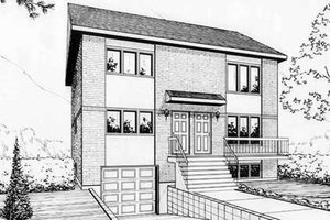 Contemporary Exterior - Front Elevation Plan #25-4260