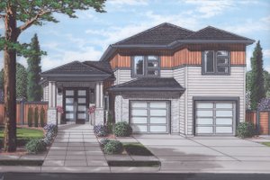 Contemporary Exterior - Front Elevation Plan #46-893