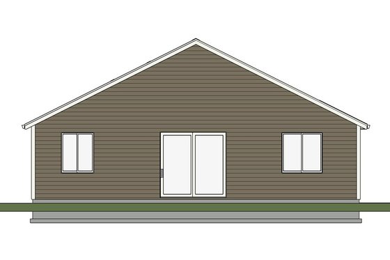 Exterior - Front Elevation 4 for Ranch House Plan #943-51 - 3 bed, 2 bath