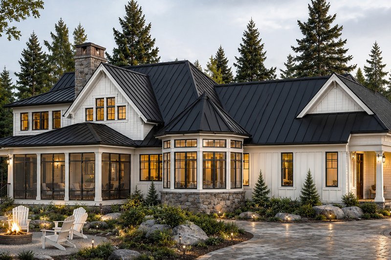 Dream House Plan - Exterior - Rear Elevation for Farmhouse House Plan #928-446 - 4 bed, 3.5 bath