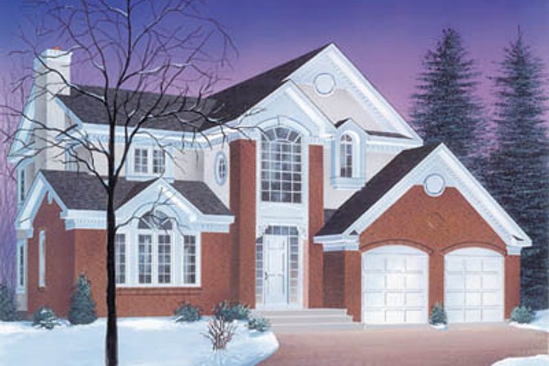 Architectural House Design - Traditional Exterior - Front Elevation Plan #23-243