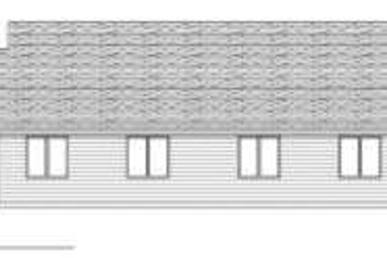 Exterior - Rear Elevation for Traditional House Plan #70-751 - 2 bed, 2 bath