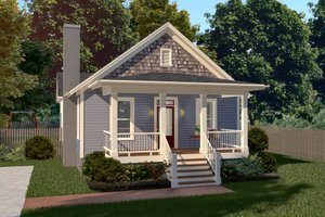 Bungalow Exterior - Front Elevation Plan #79-174