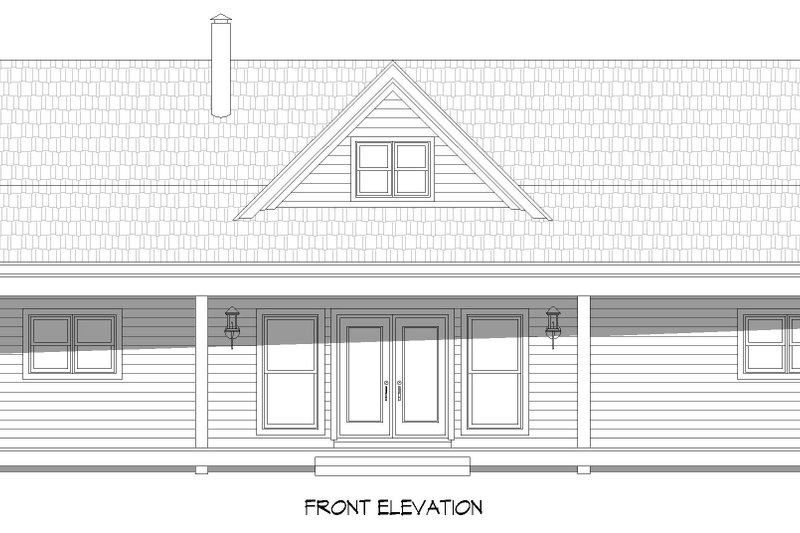 House Plan Design - Exterior - Front Elevation 3 for Traditional House Plan #932-567 - 2 bed, 2 bath