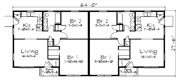 Dream House Plan - Ranch Floor Plan - Main Floor Plan #57-262