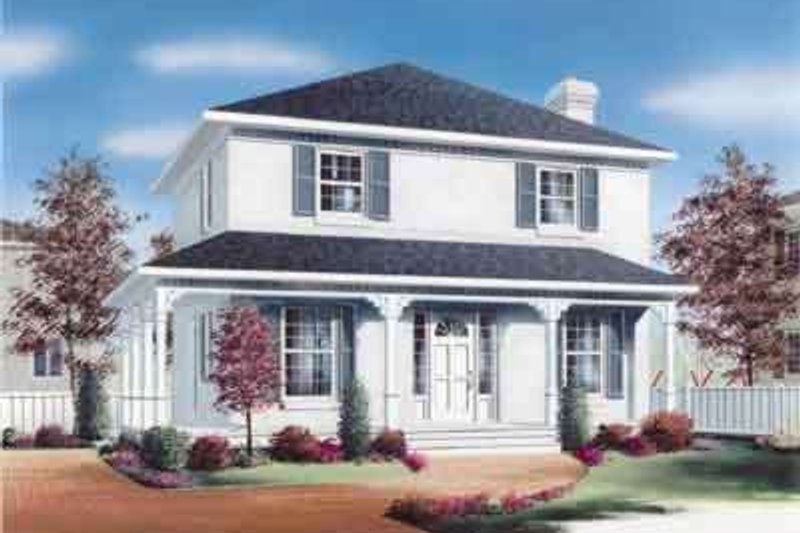 Architectural House Design - Colonial Exterior - Front Elevation Plan #23-267
