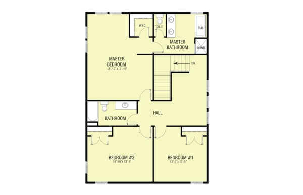 Modern Floor Plan - Upper Floor Plan #1068-5