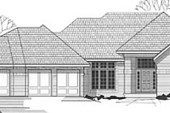 Exterior - Front Elevation for Traditional House Plan #67-675 - 2 bed, 2.5 bath