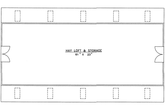 Floor Plan - Upper Floor for Country House Plan #117-262, 0 bath