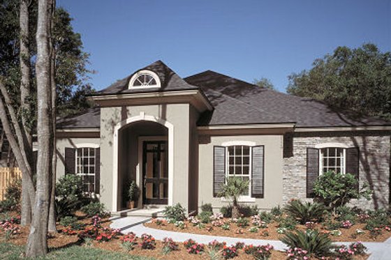 Exterior - Front Elevation for European House Plan #417-337 - 4 bed, 3 bath