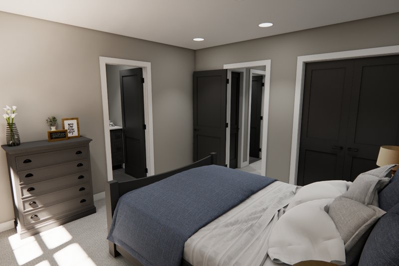 Home Plan - Interior - Bedroom 5 for Farmhouse House Plan #51-1371 - 4 bed, 3.5 bath