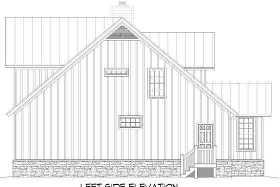 Exterior - Other Elevation 1 for Southern House Plan #932-882 - 3 bed, 2.5 bath