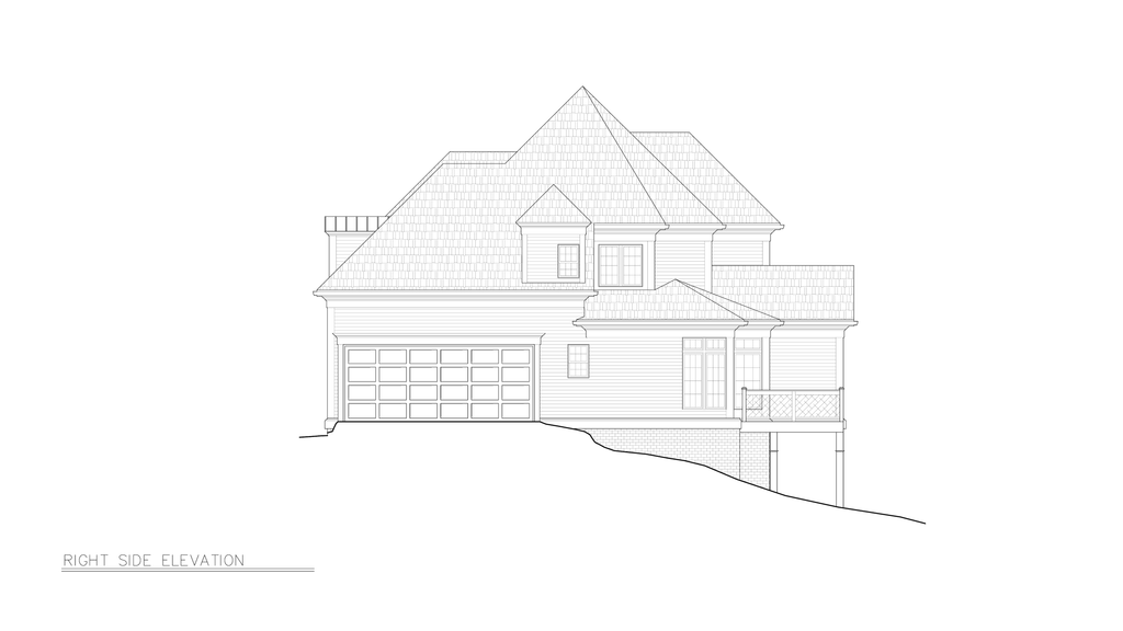 Exterior - Other Elevation 2 for Colonial House Plan #119-132 - 4 bed, 2.5 bath