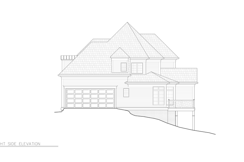 House Plan Design - Exterior - Other Elevation 2 for Colonial House Plan #119-132 - 4 bed, 2.5 bath