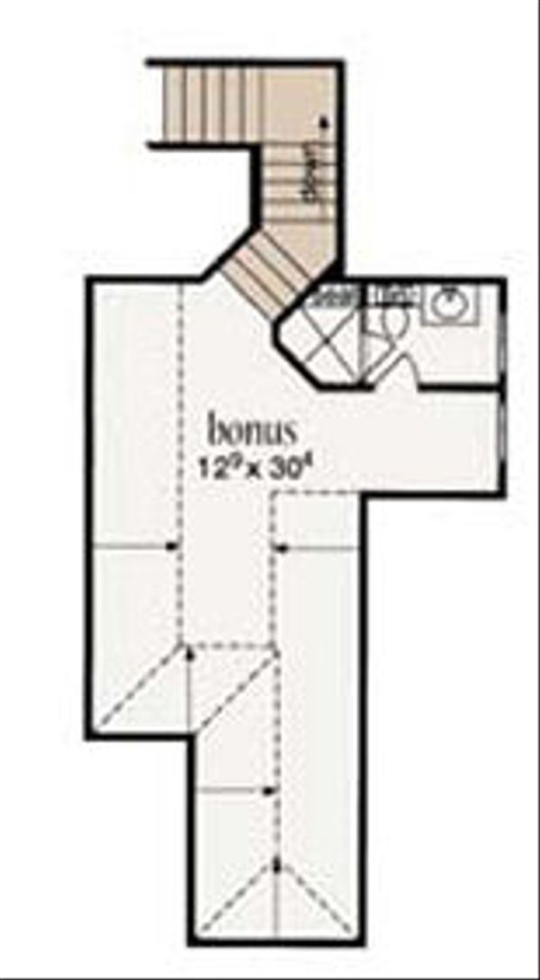 House Design - European Floor Plan - Upper Floor Plan #36-468
