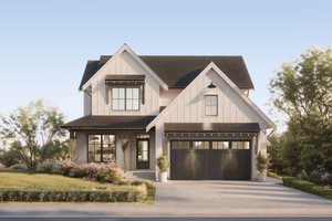 Farmhouse Exterior - Front Elevation Plan #1114-14