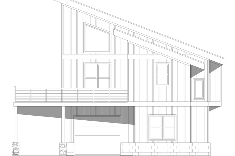 House Design - Exterior - Other Elevation 4 for Contemporary House Plan #932-1129 - 3 bed, 3 bath