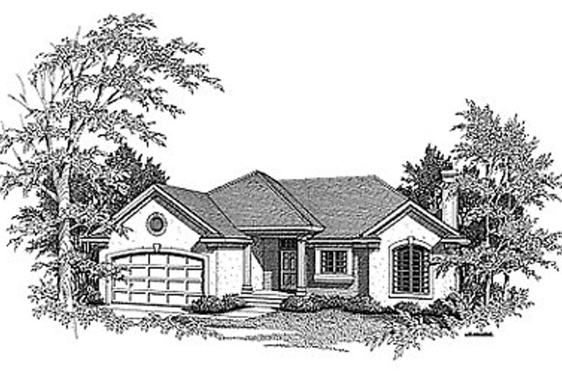 House Plan Design - European Exterior - Front Elevation Plan #70-159