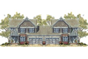 Cottage Exterior - Front Elevation Plan #20-1351