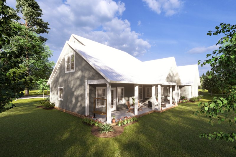 Dream House Plan - Exterior - Other Elevation 2 for Farmhouse House Plan #513-2206 - 4 bed, 4 bath