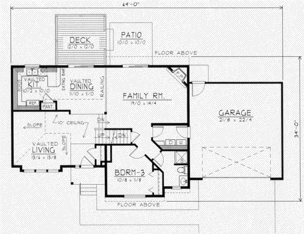 Traditional Floor Plan - Main Floor Plan #112-118