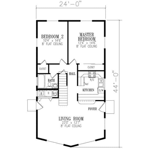 Modern Floor Plan - Main Floor Plan #1-237