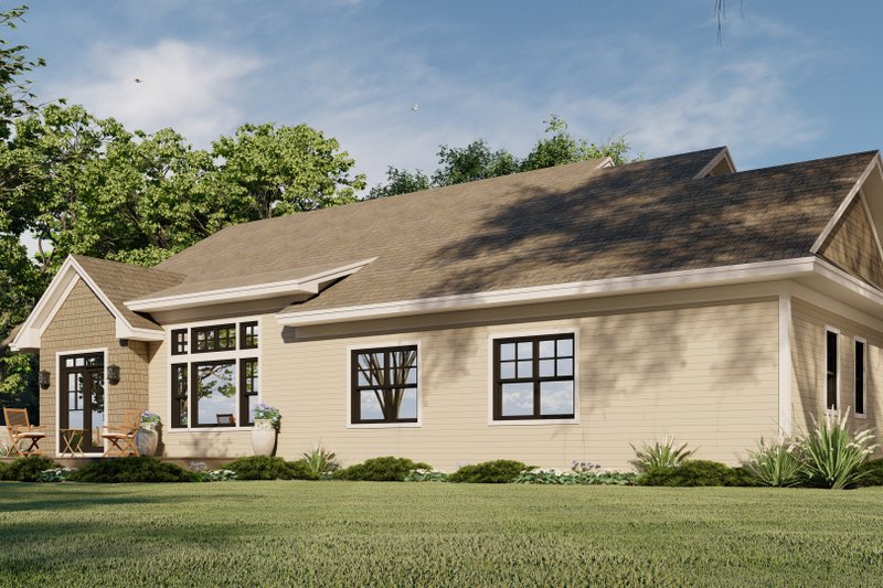Dream House Plan - Exterior - Rear Elevation for Traditional House Plan #51-1182 - 3 bed, 2.5 bath