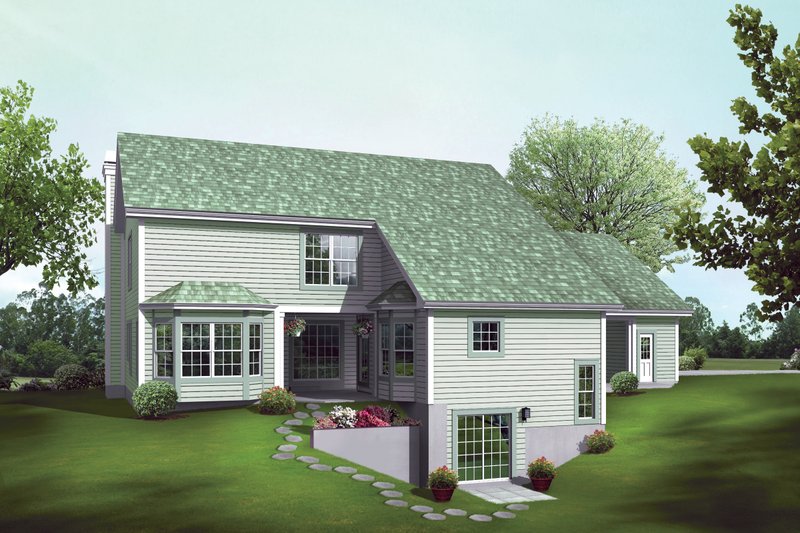 Home Plan - 3300 square foot 5 bedroom country plan with apartment