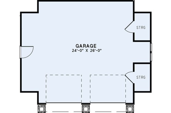 Floor Plan - Main Floor for Craftsman House Plan #17-2579, 0 bath
