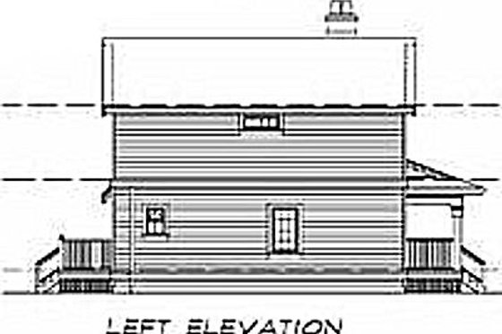 Exterior - Other Elevation for Farmhouse House Plan #47-384 - 3 bed, 2 bath
