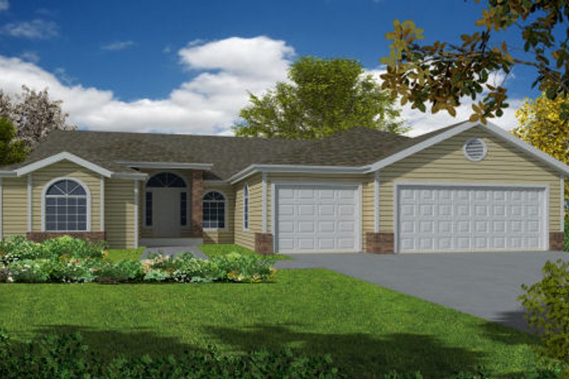 Home Plan - Traditional Exterior - Front Elevation Plan #437-28
